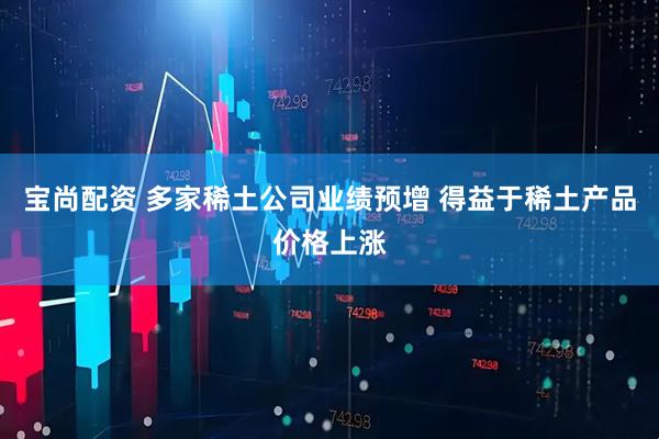 宝尚配资 多家稀土公司业绩预增 得益于稀土产品价格上涨