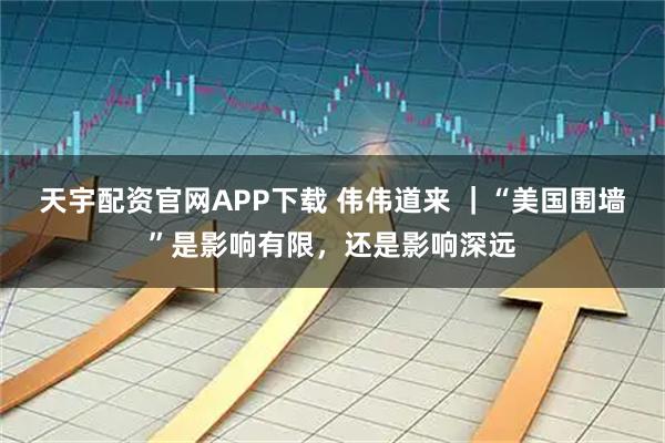 天宇配资官网APP下载 伟伟道来 ｜“美国围墙”是影响有限，还是影响深远
