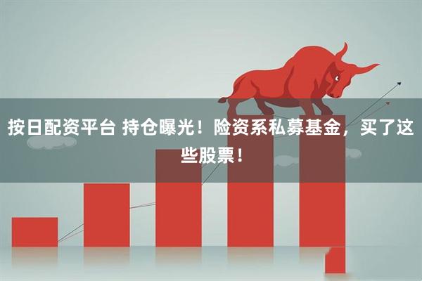 按日配资平台 持仓曝光！险资系私募基金，买了这些股票！